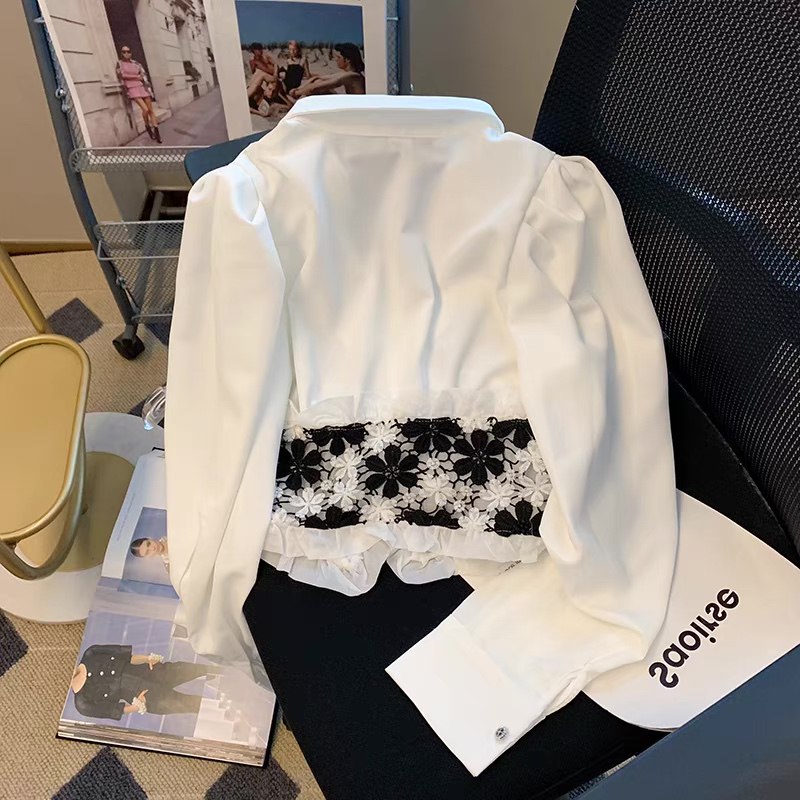 Floral trend crop shirt SDZZ517 image