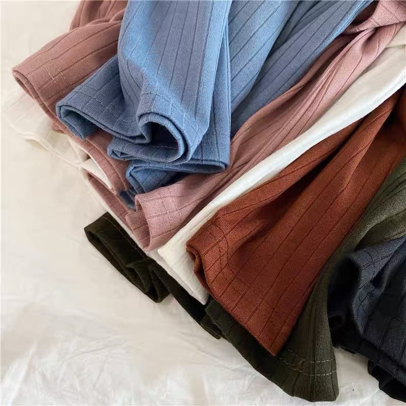 Pleated plain summer tee TSZZ162 image