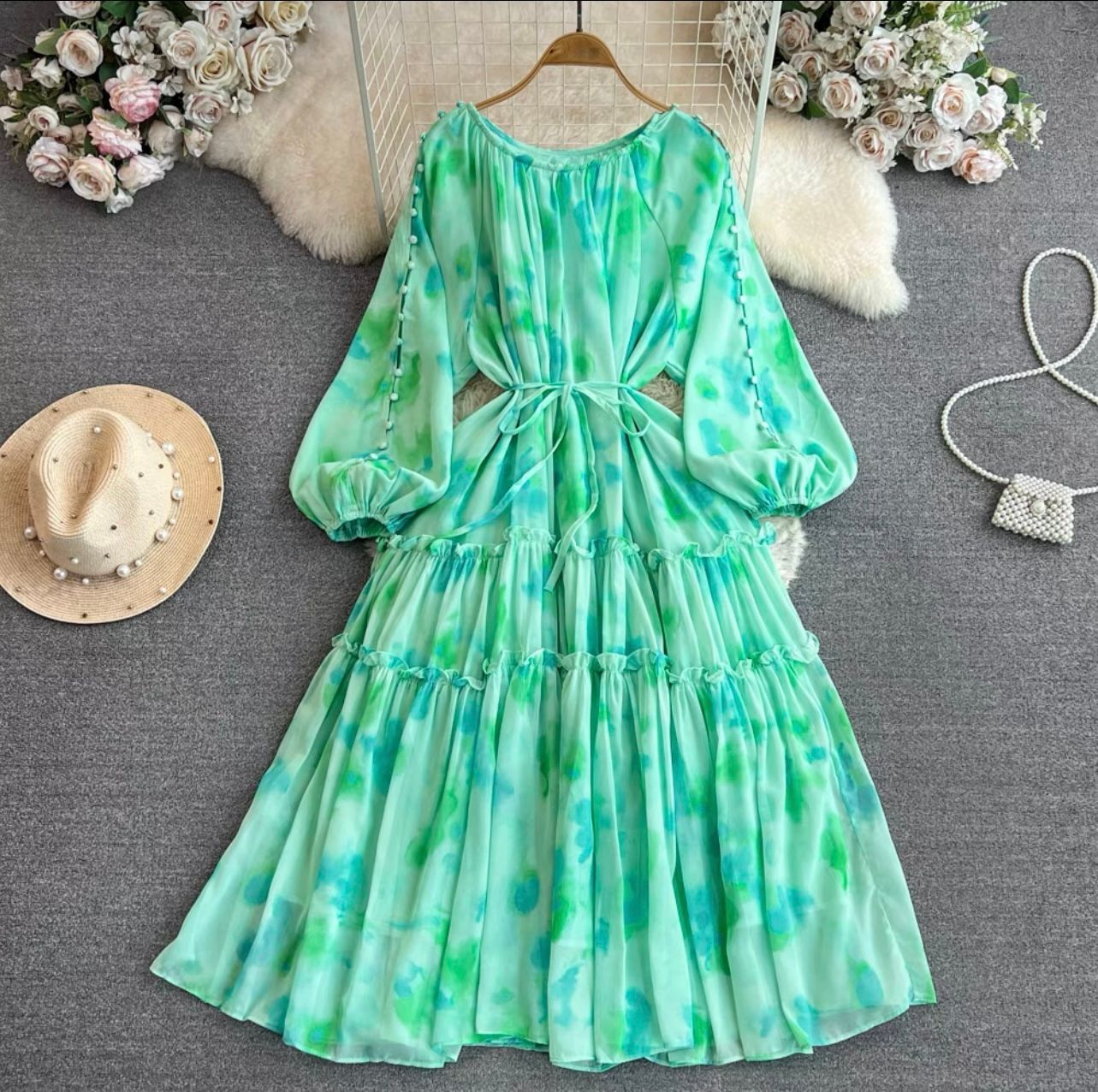 With desire floral print dress CD719 image