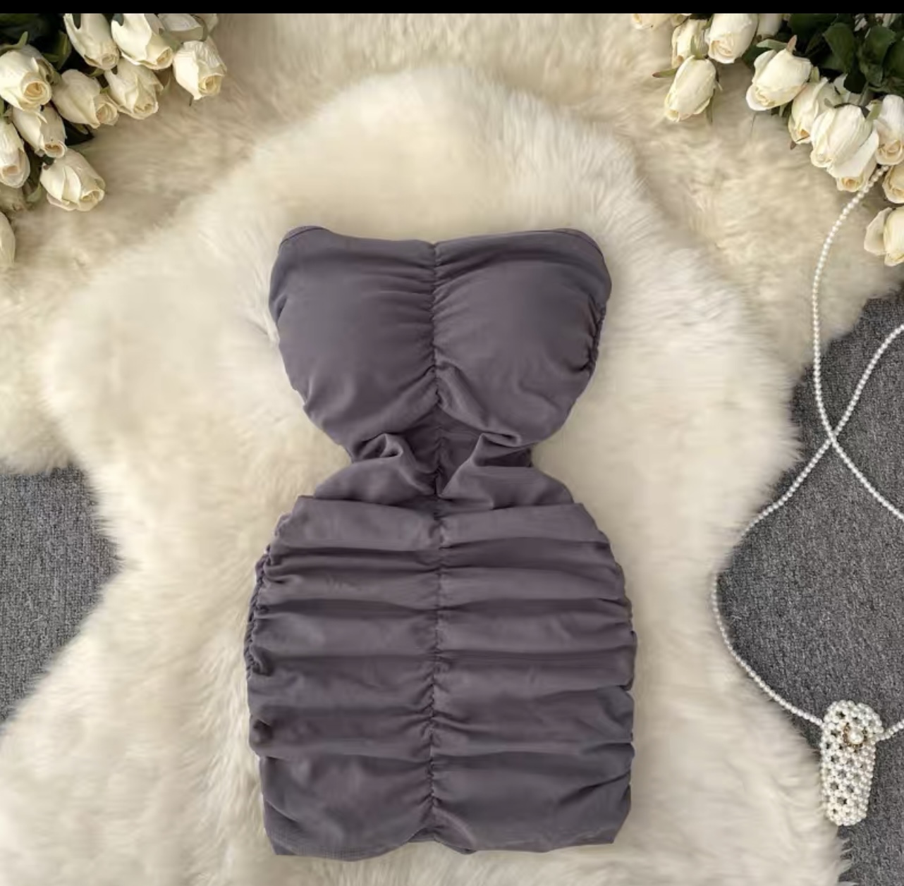 Free as a butterfly ribbed gown CBC105 image