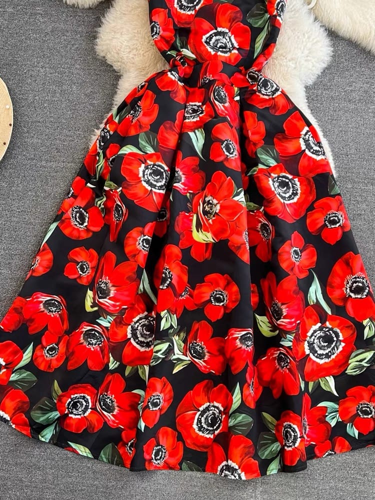 Gala event print dress CD674 image