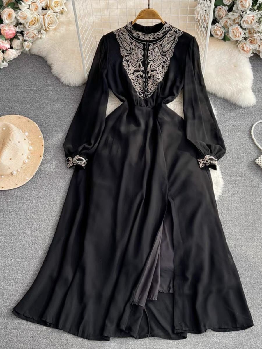 Sweet delight embroidery dress FD147 image