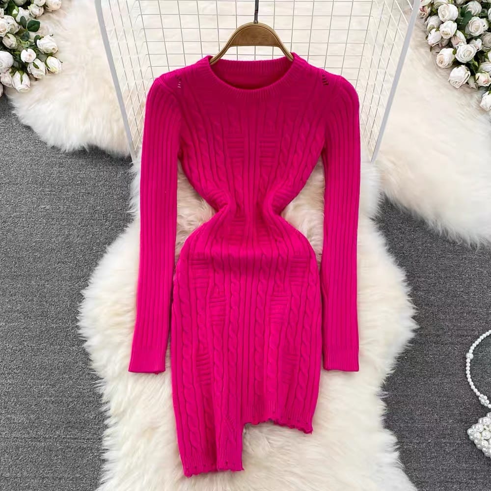 Champagne body knit gown KBC35 image