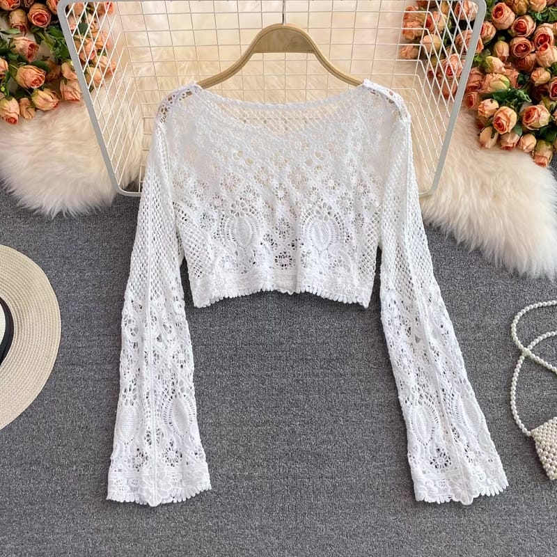 Pretty in net top TZZ741 image