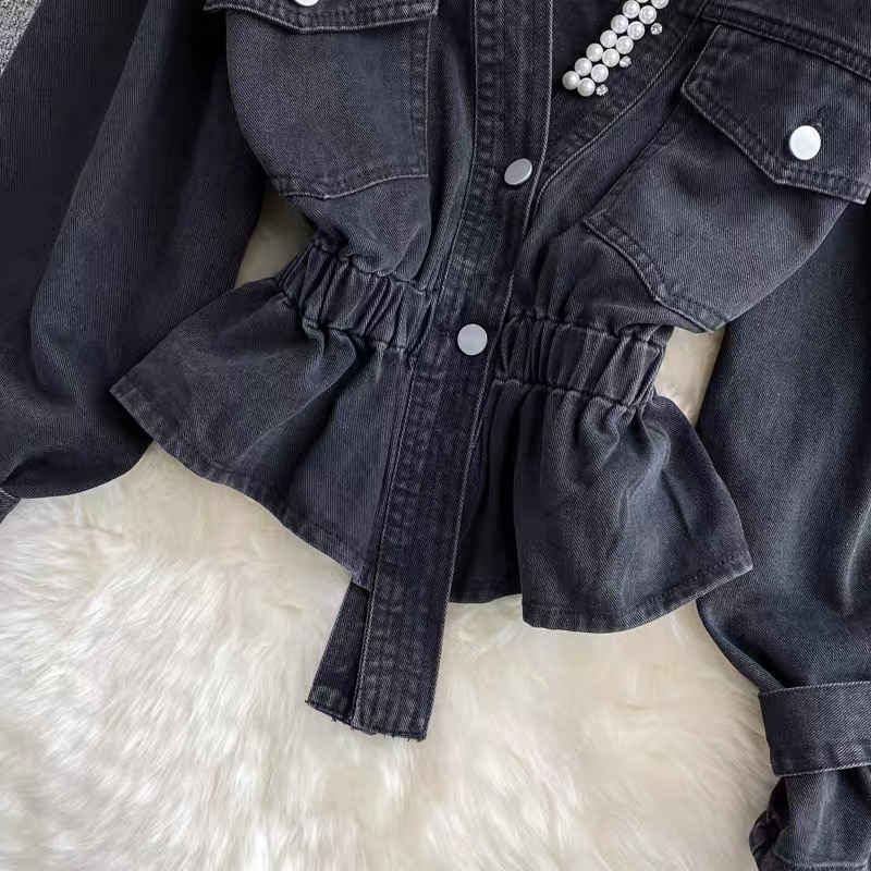 Careless night denim top TZZ848 image