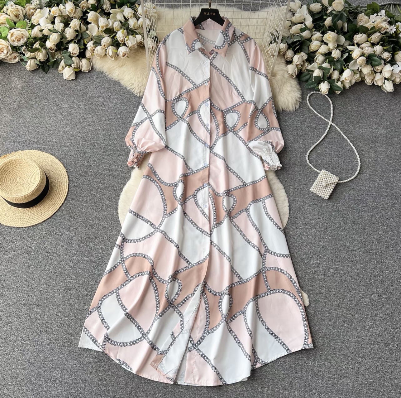 Exclusive invite shirt dress DZZ3398 image