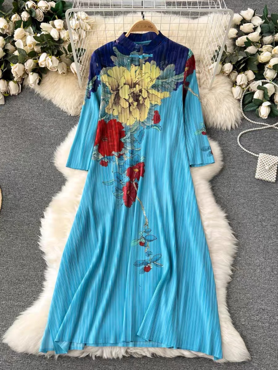 I want it I buy it miyaki floral dress CD867 image