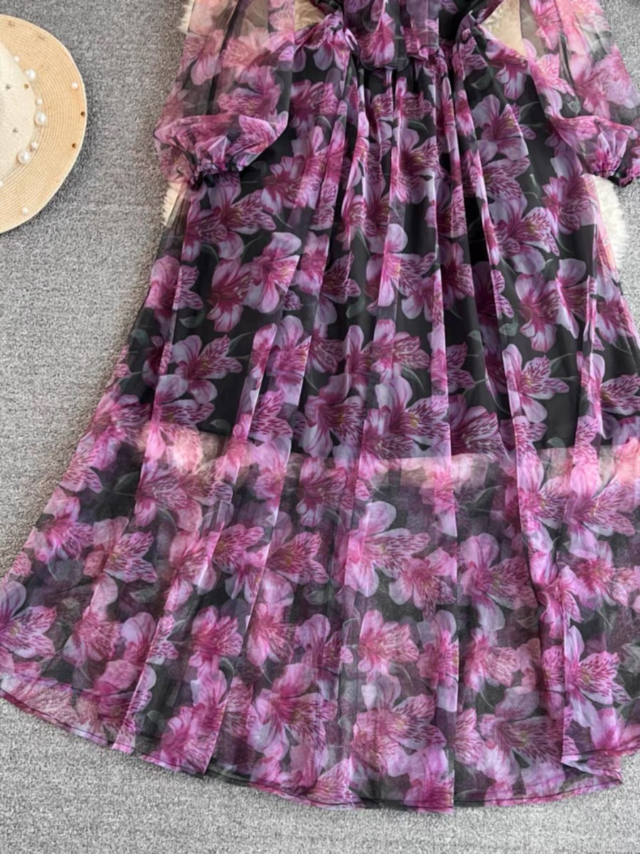 Watch the throne chiffon dress CD208 image