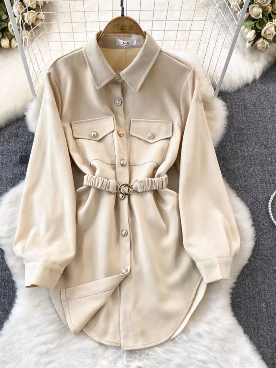 Made for a princess corduroy designer shirt dress  SDZZ862 image