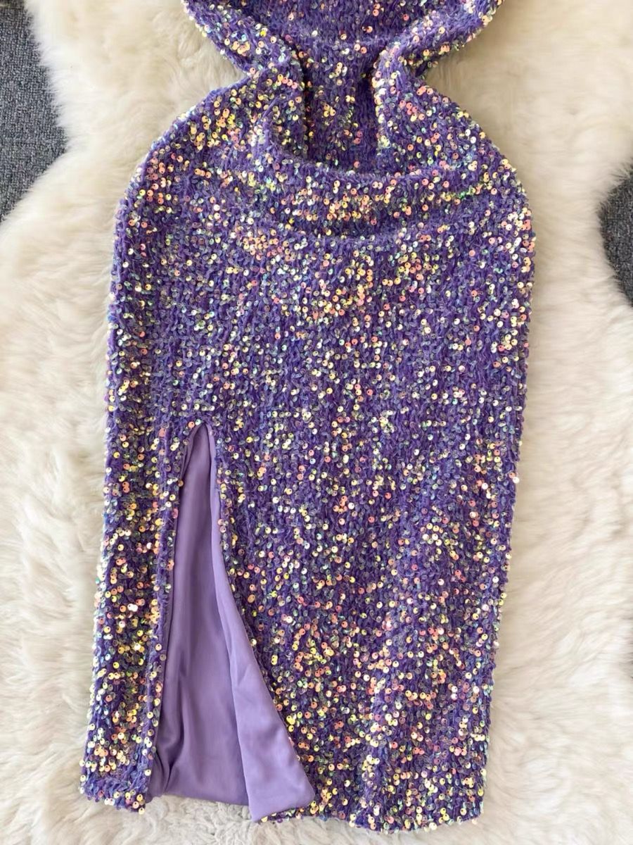 Night party sequin dress EBC77 image