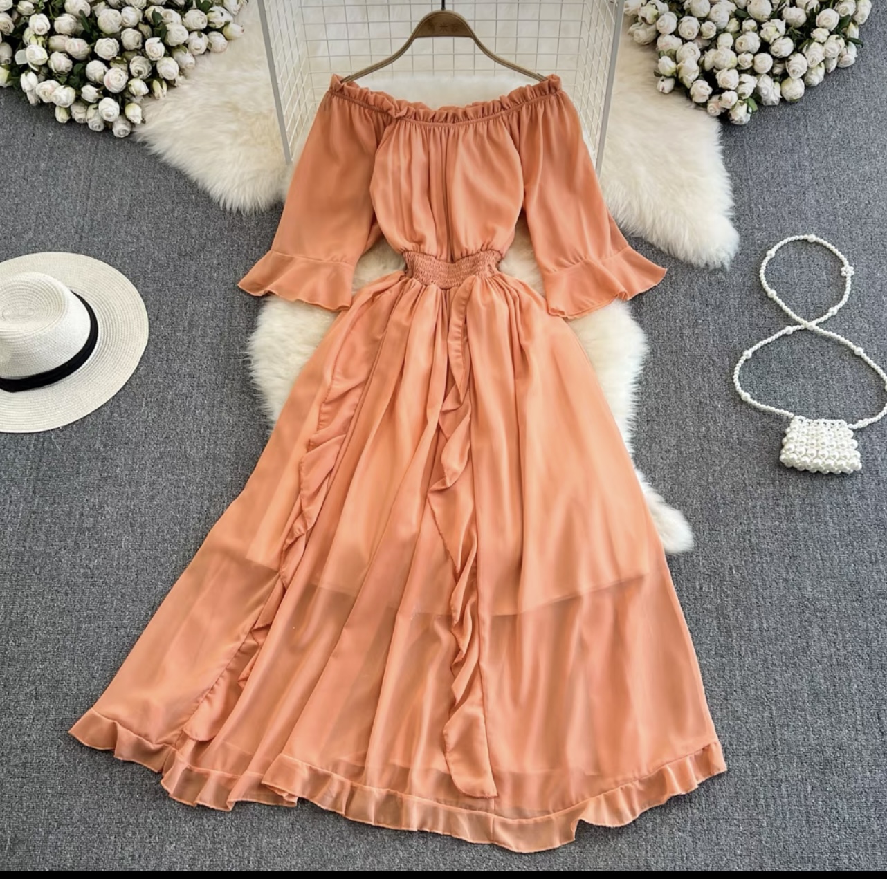 Special moments ruffle dress CD109 image