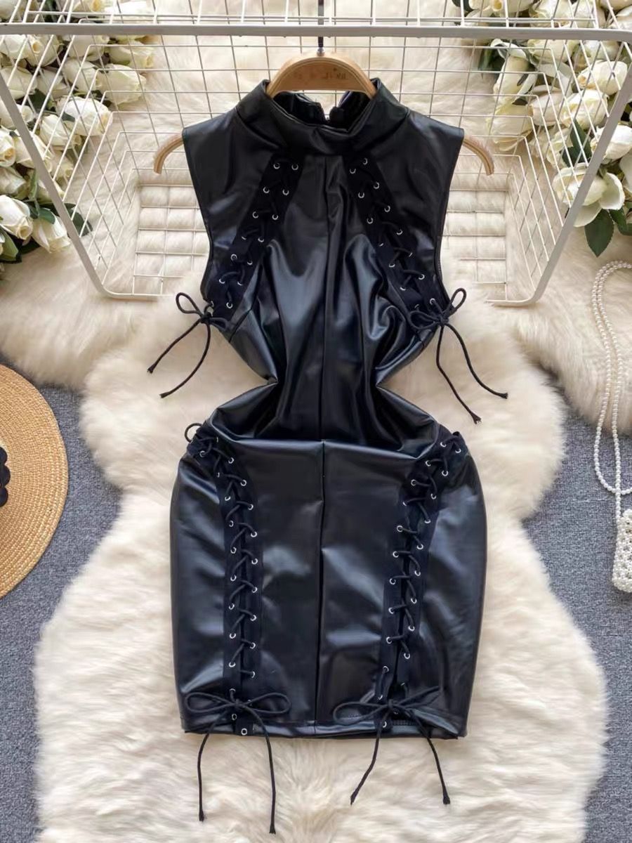 So effortless leather dress CBC439 image