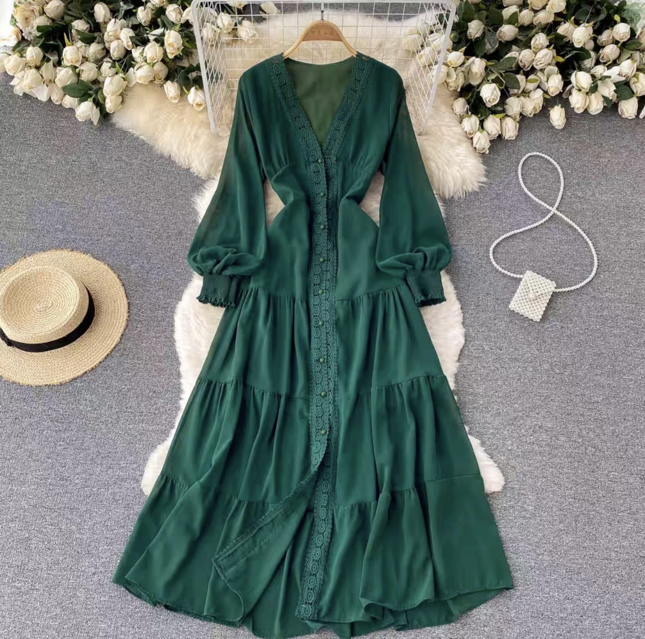 Wavy beach summer dress CD113 image