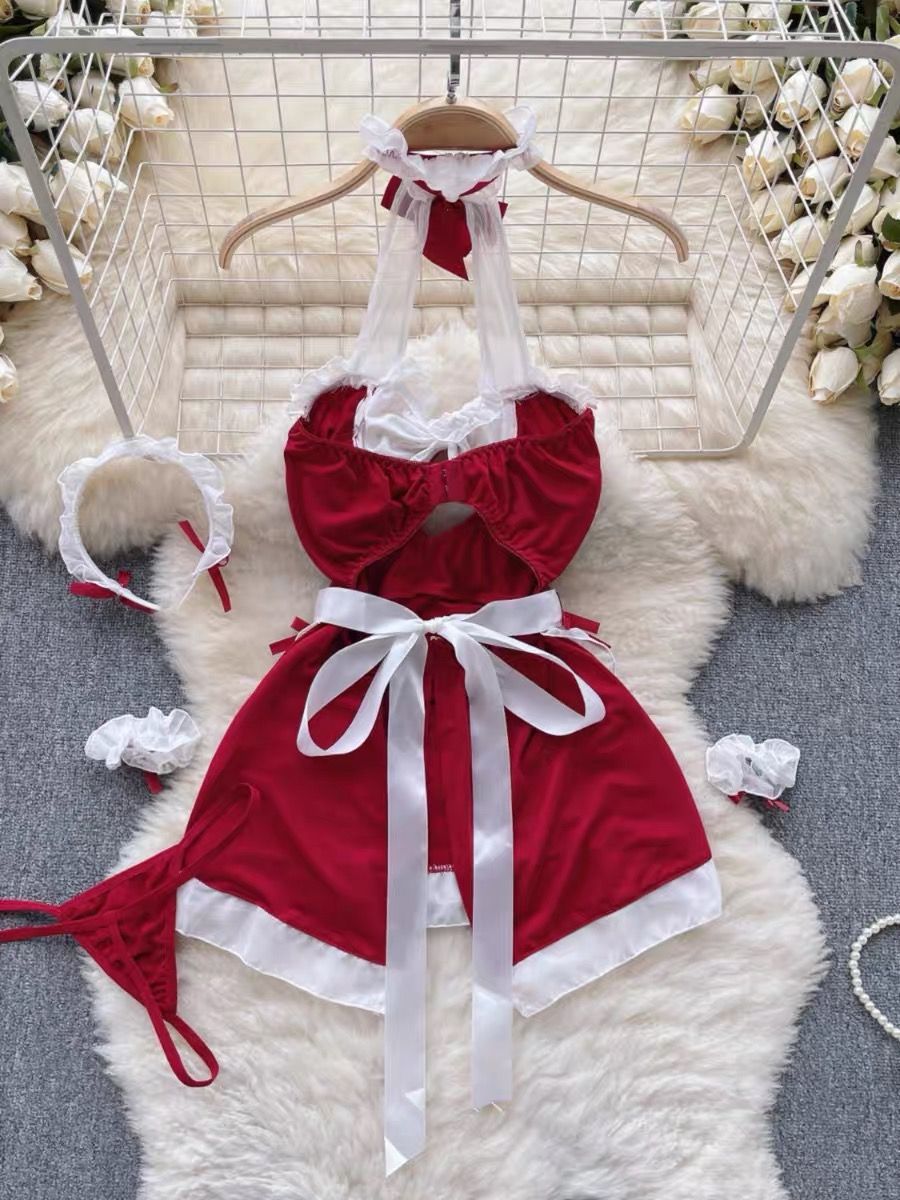Just want you sexy Christmas maid set SE111 image