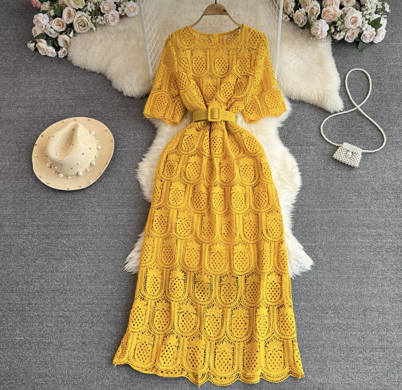 Princess royal lace dress & belt FD164 image