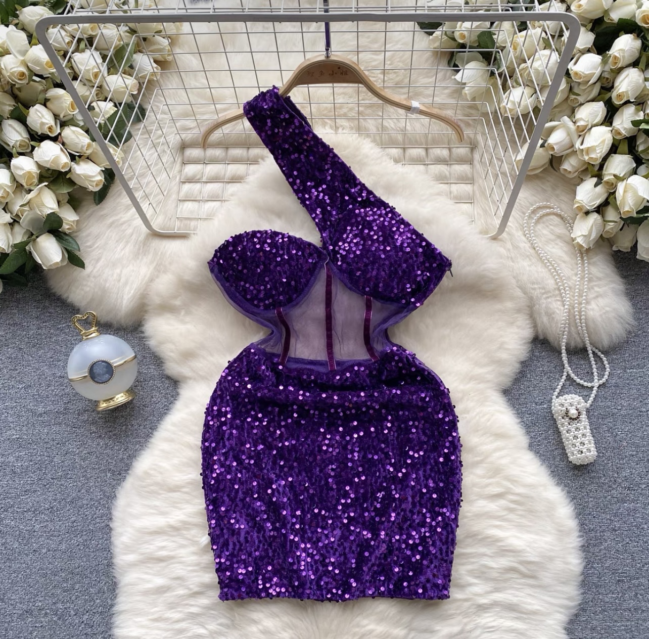 Cheers to the celebrant sequin dress EBC75 image