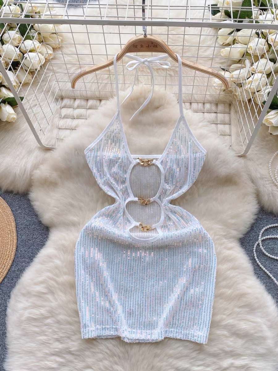 Eye of the beholder mini sequin dress CBC513 image