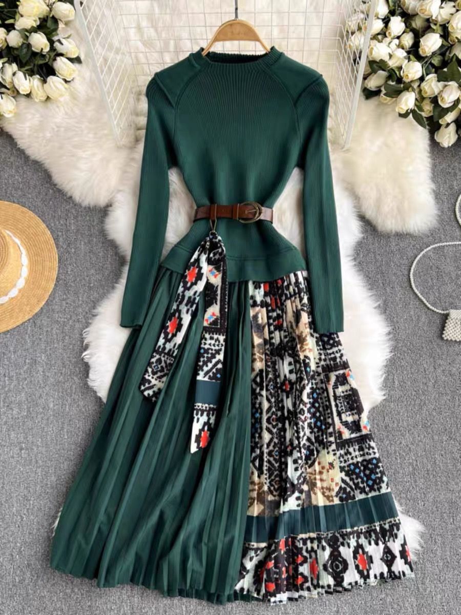 The cross over sweater dress FD562 image