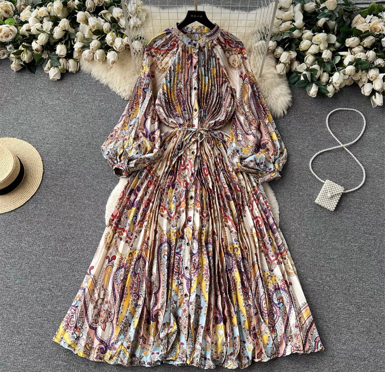 Cute but spoiled print dress FD215 image