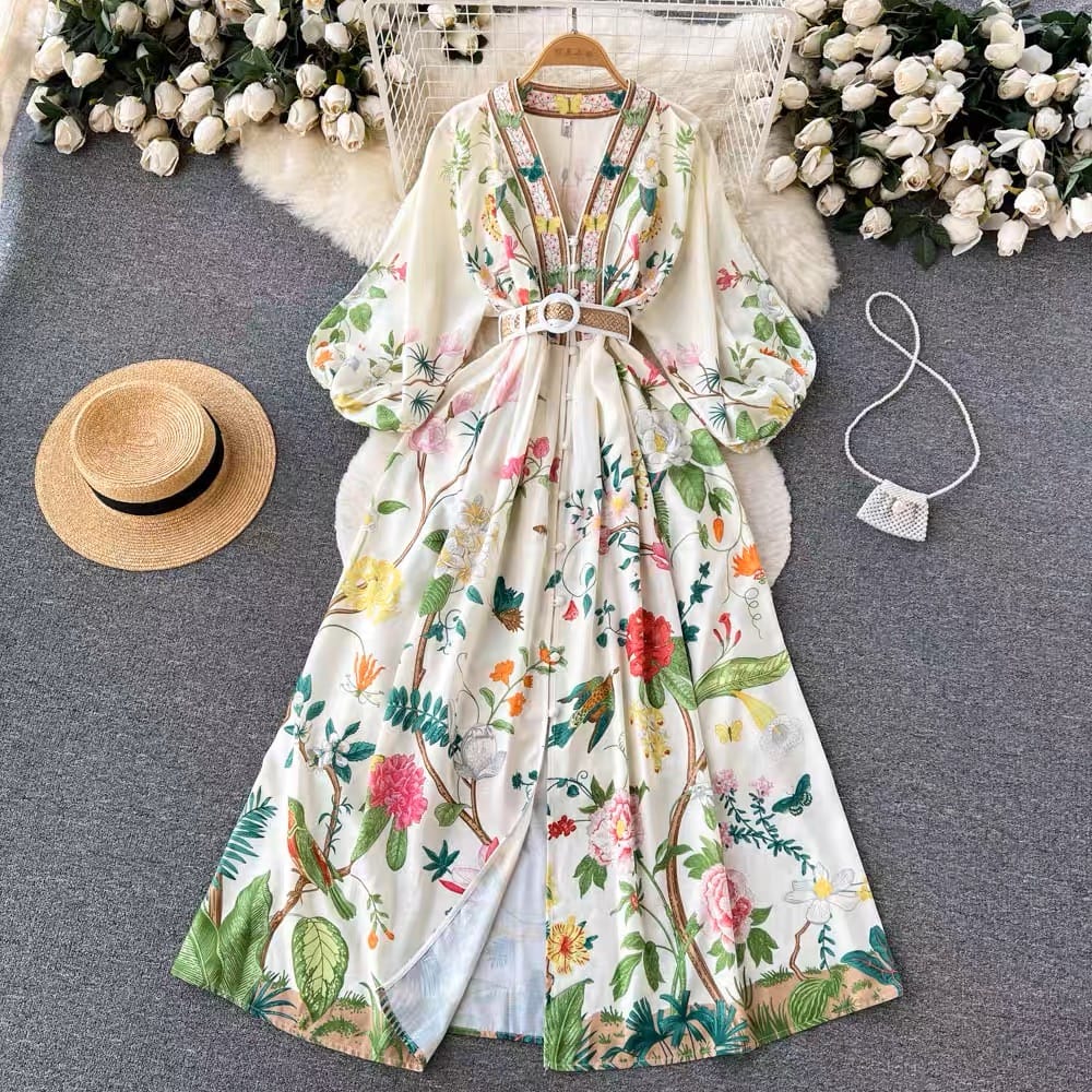 Guest of honor floral dress ED53 image