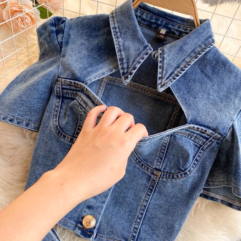 Let them stare denim set TPZZ2014 image