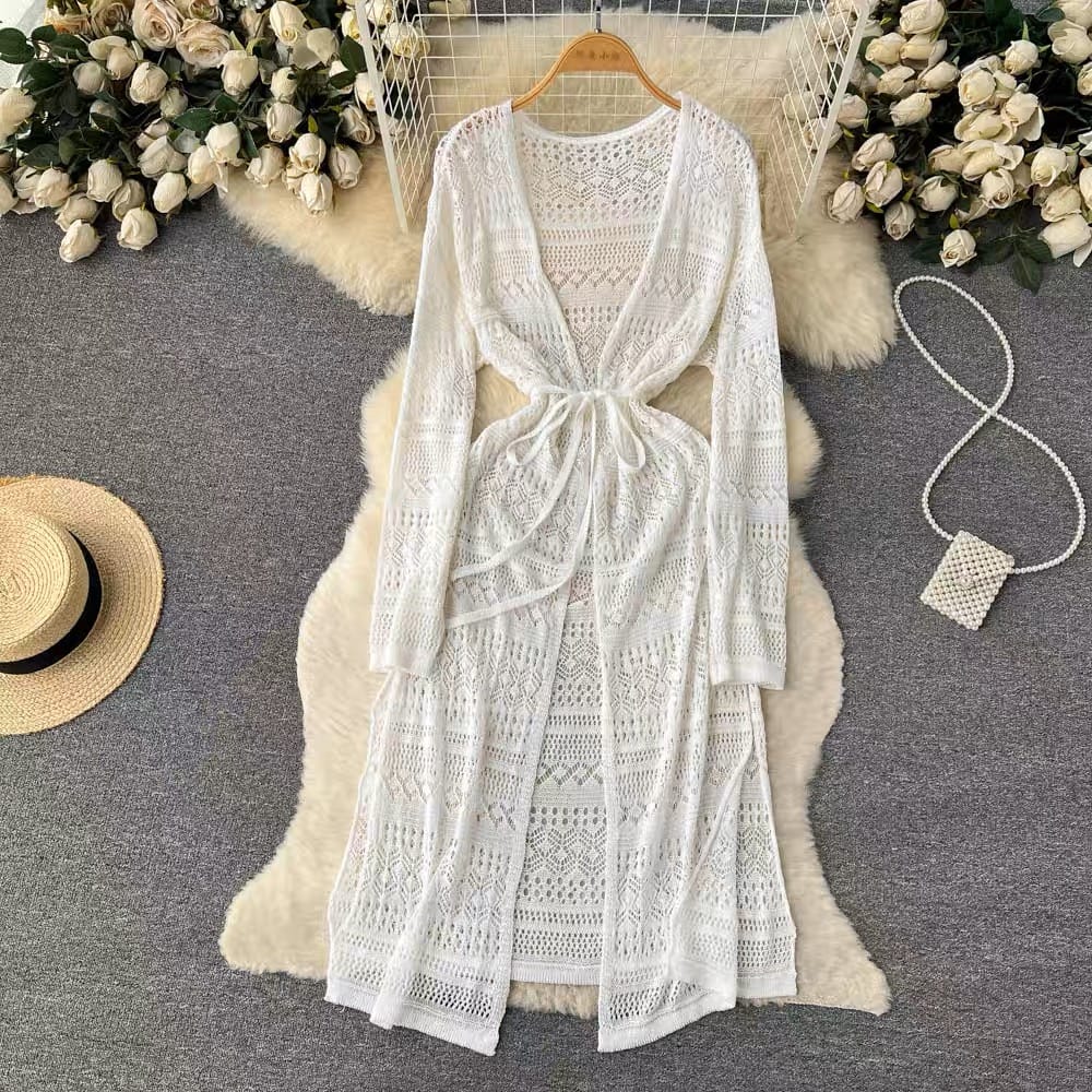 Beach crotchet coverup wrap up KD126 image