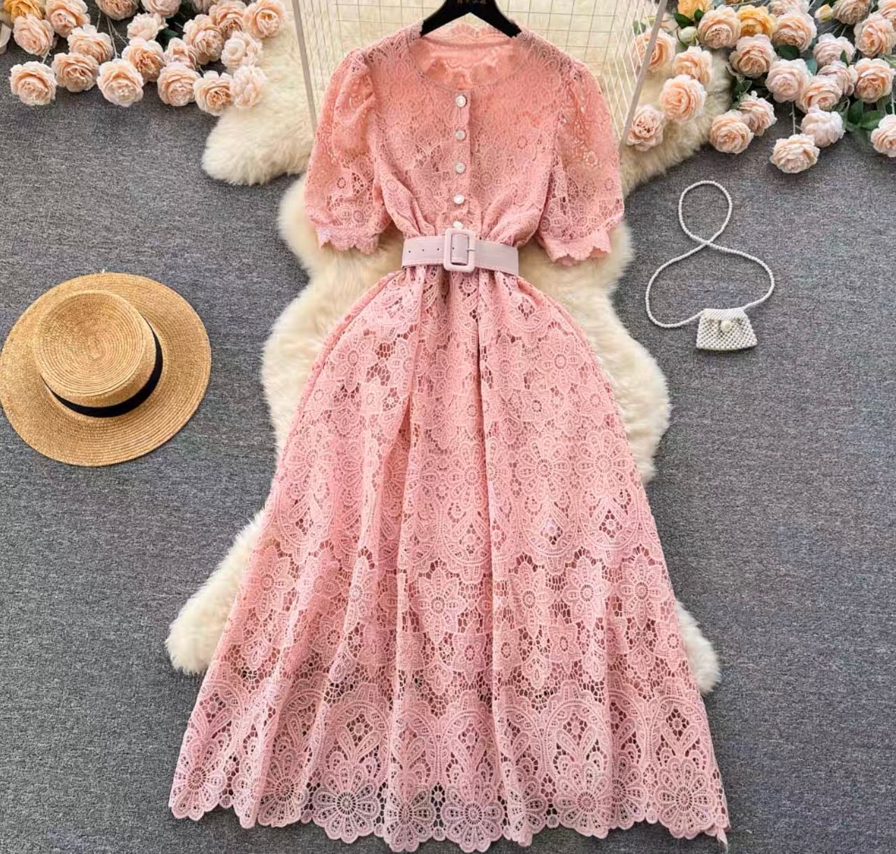 Important meetings lace dress FD169 image