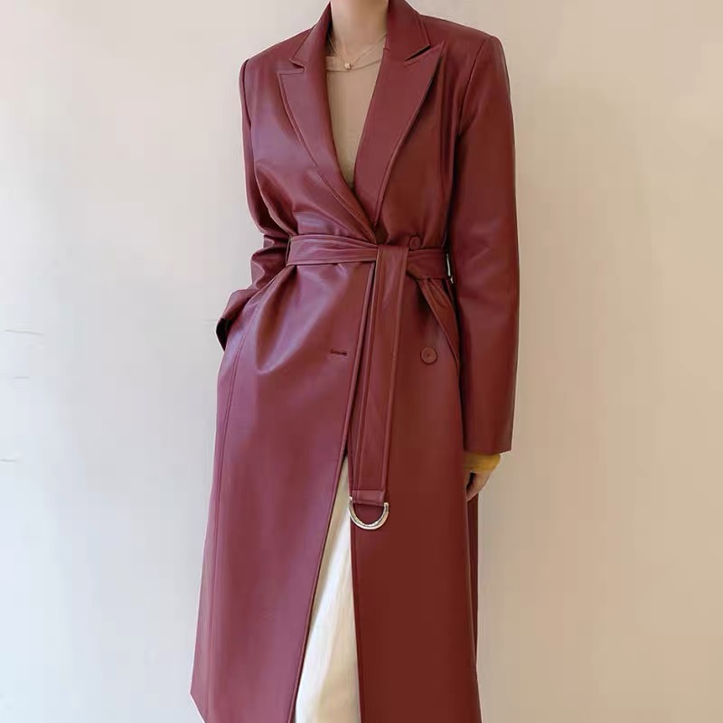 Shine within leather coat COA164 image