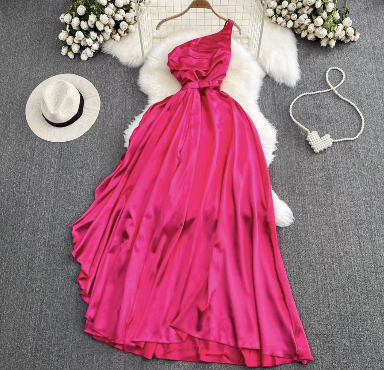 Keep glowing silk dress EVD63 image