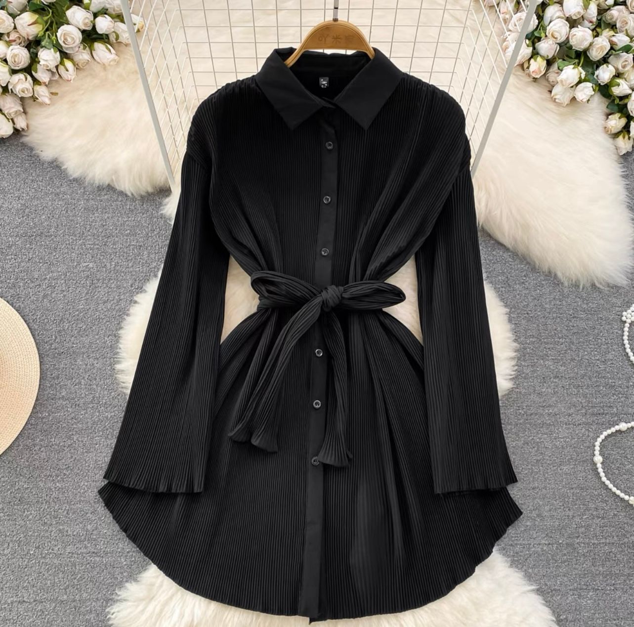 Iconic moment stretchy shirt dress SDZZ802 image