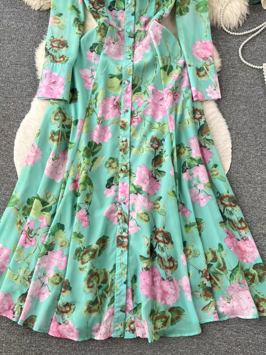 Gala worthy floral dress CD496 image