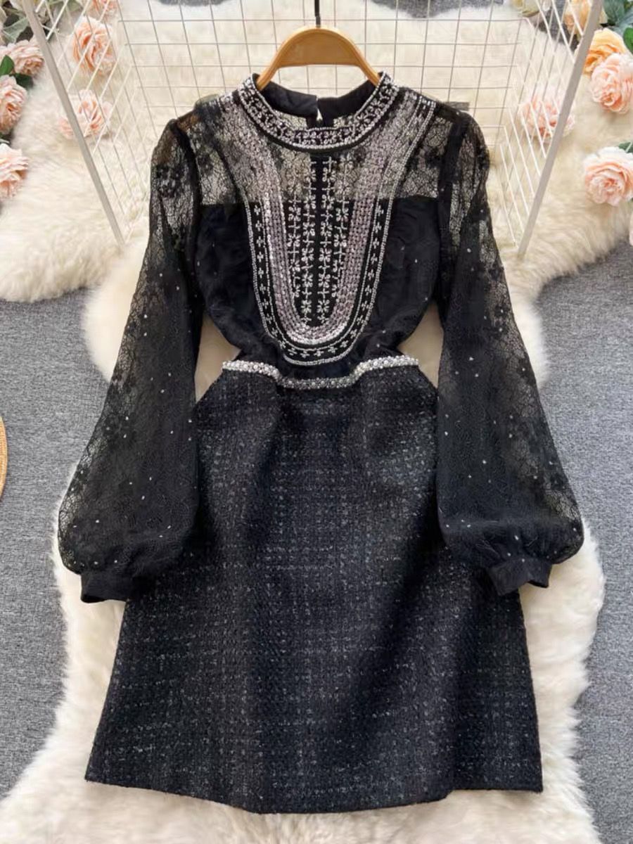 Last minute designer woolen dress FD319 image