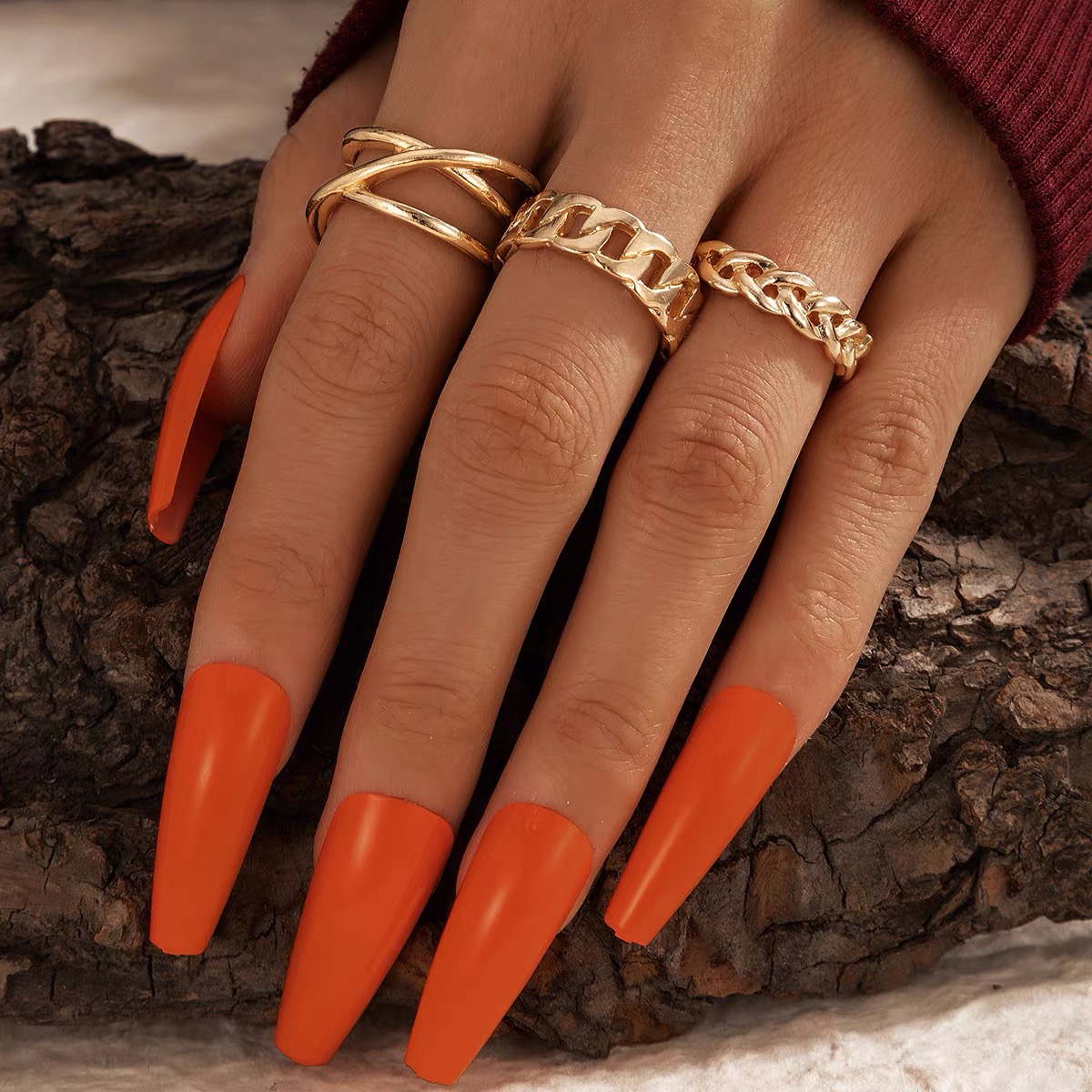 Vintage knuckle rings set JW144 image