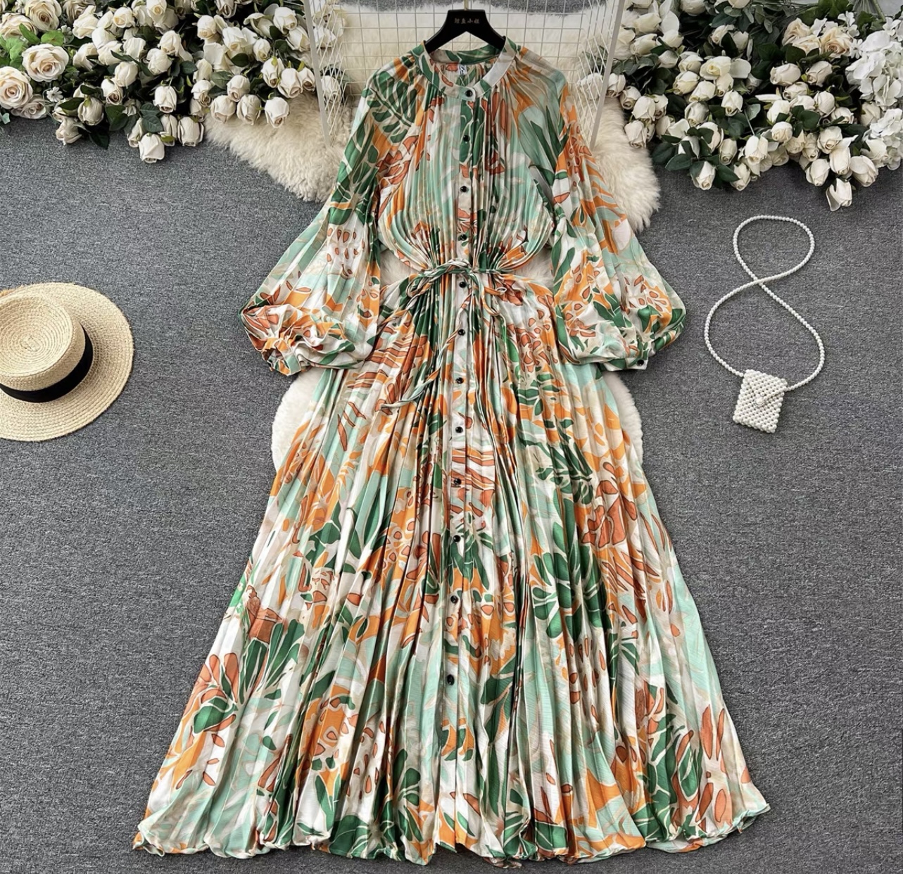 Cute but spoiled print dress FD215 image