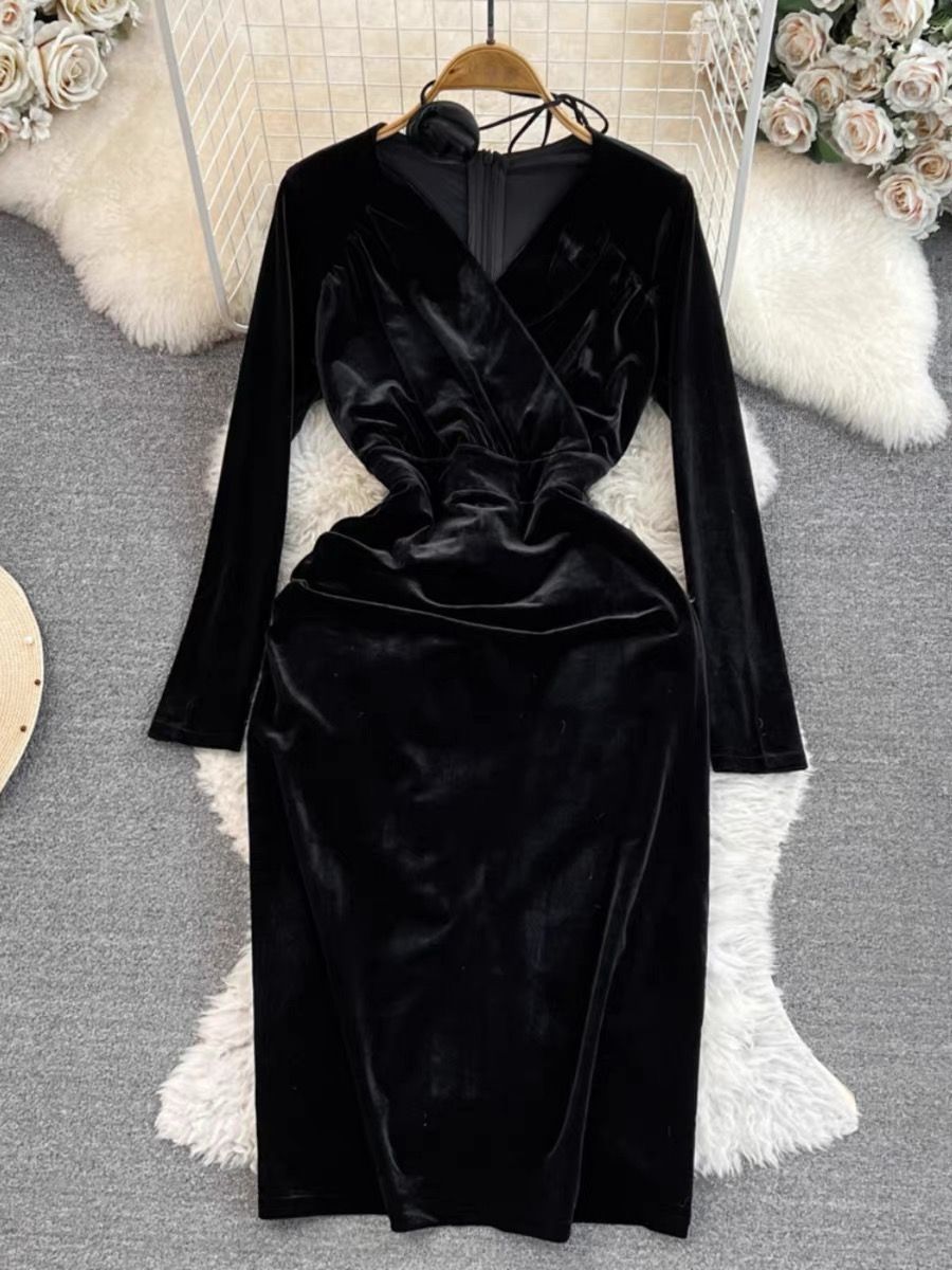 The best asset velvet dress FBC101 image