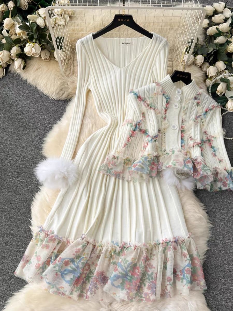 One warm night only knitted set KD236 image