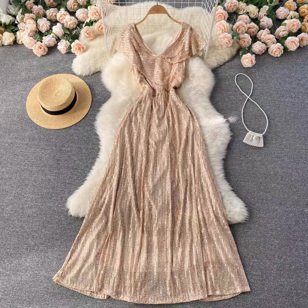 Beauty & the glitter evening gown EVD7 image