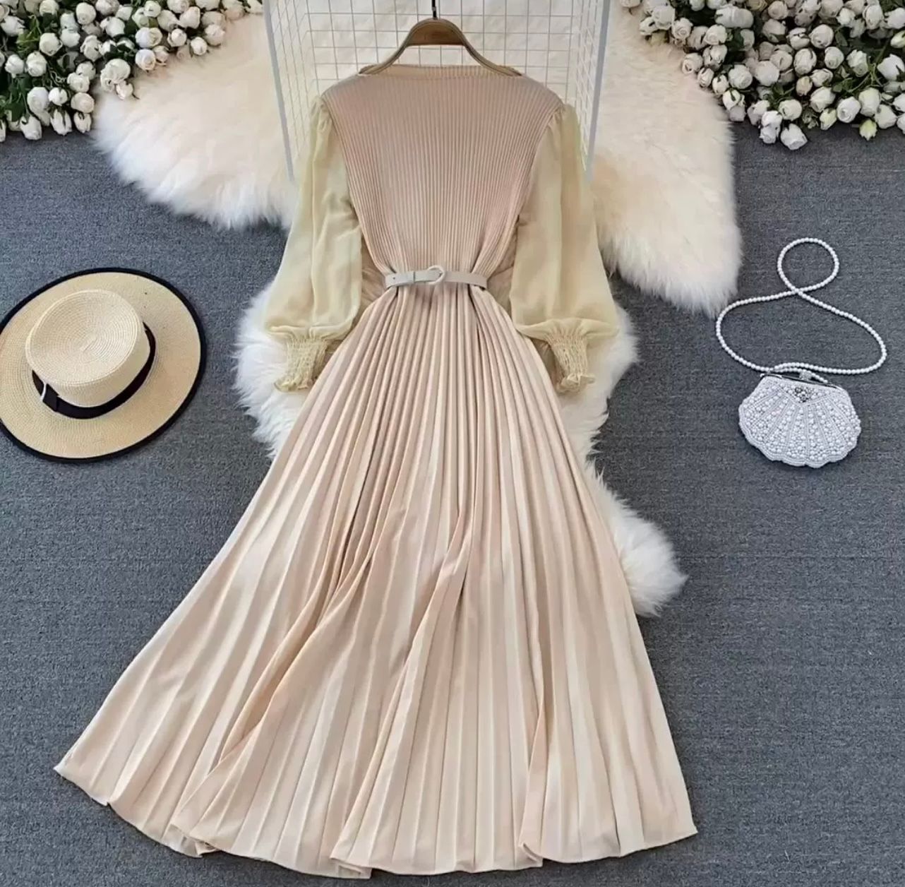 Flying high with you pleated dress FD98 image