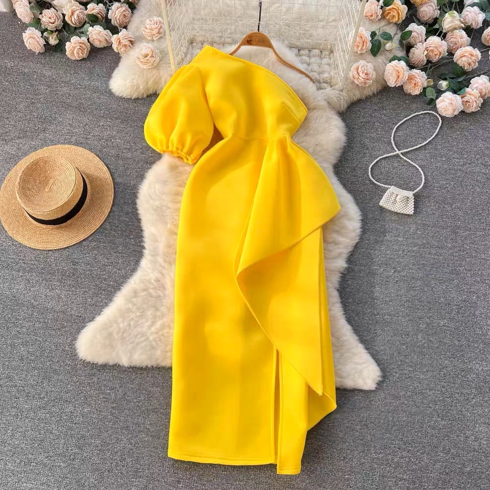 Bibi one shoulder gown EBC12 image