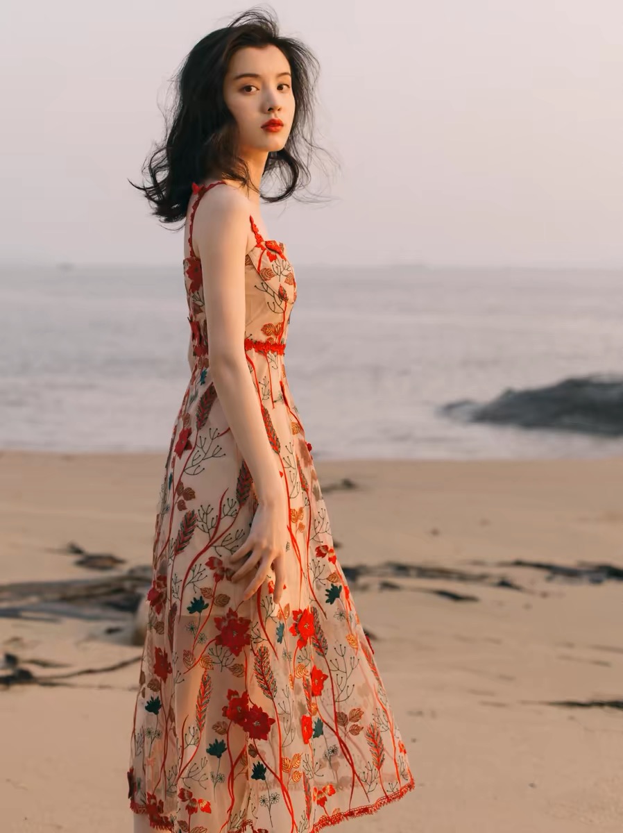 90s baby floral Dress FD122 image