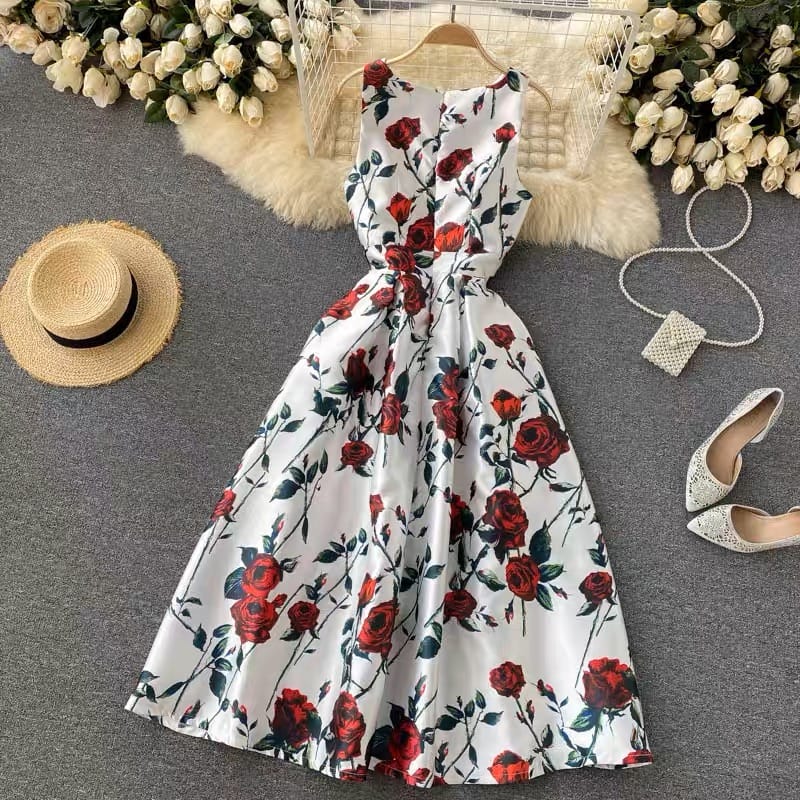 Valentine’s Day floral dress FD112 image