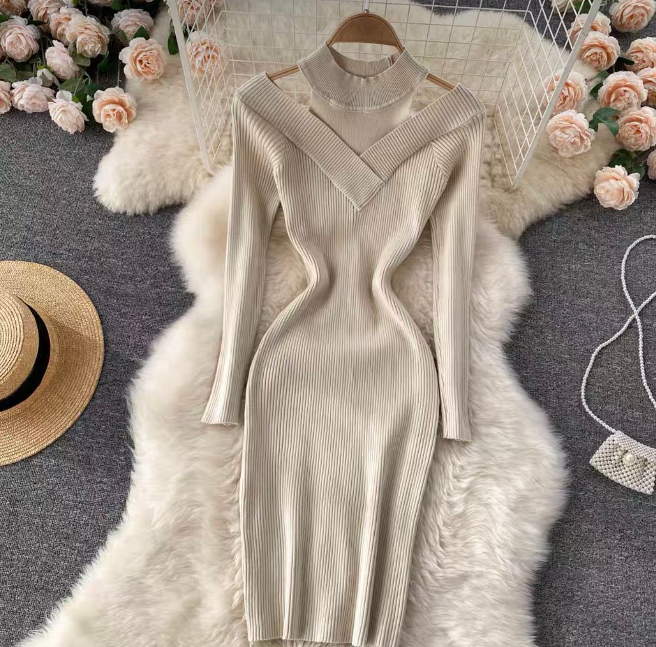 Los Angeles dreaming knitted dress KBC162 image