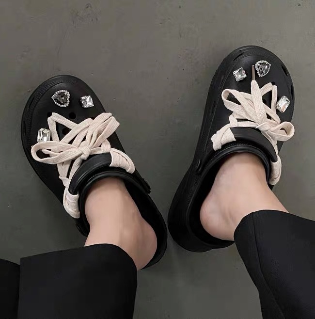 She’s trouble two tone sneak crocs SNZZ170 image