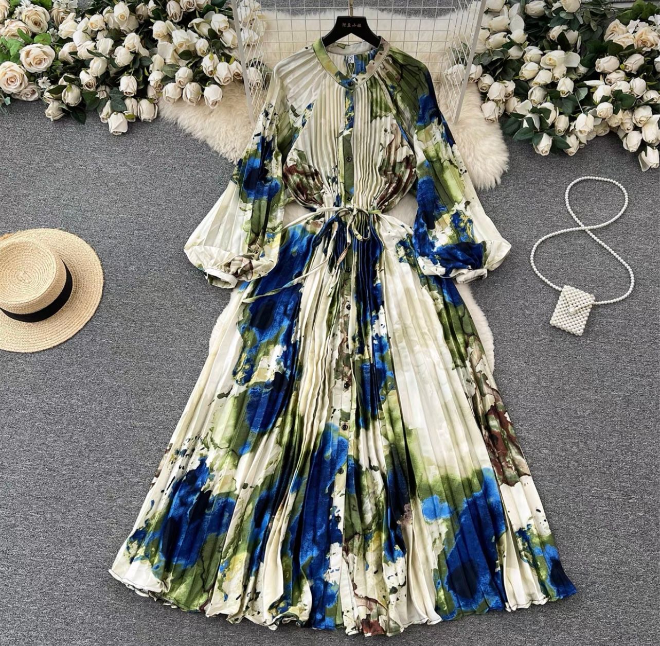 Cute but spoiled print dress FD215 image