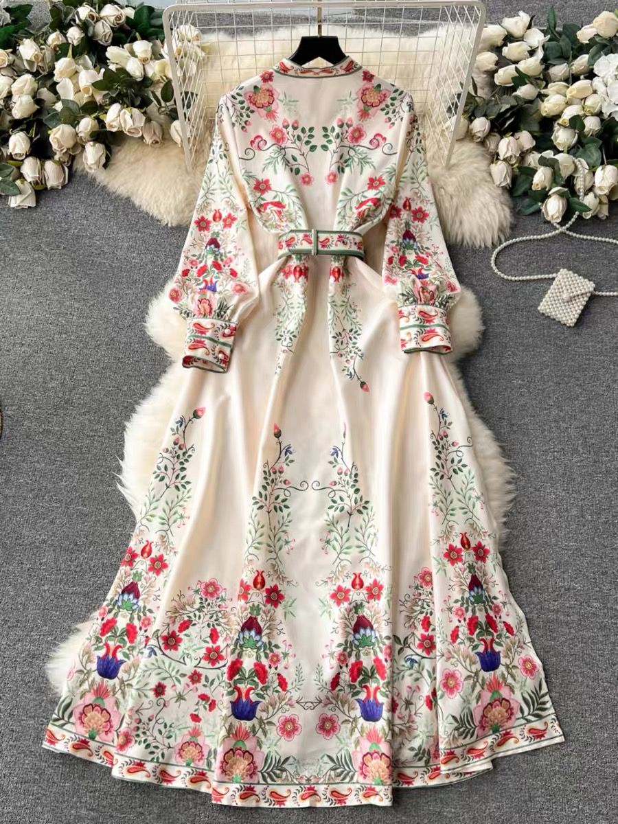 So much to love print dress ED198 image