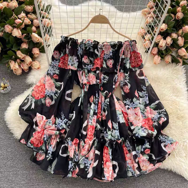 Who’s in the garden floral dress CD30 image