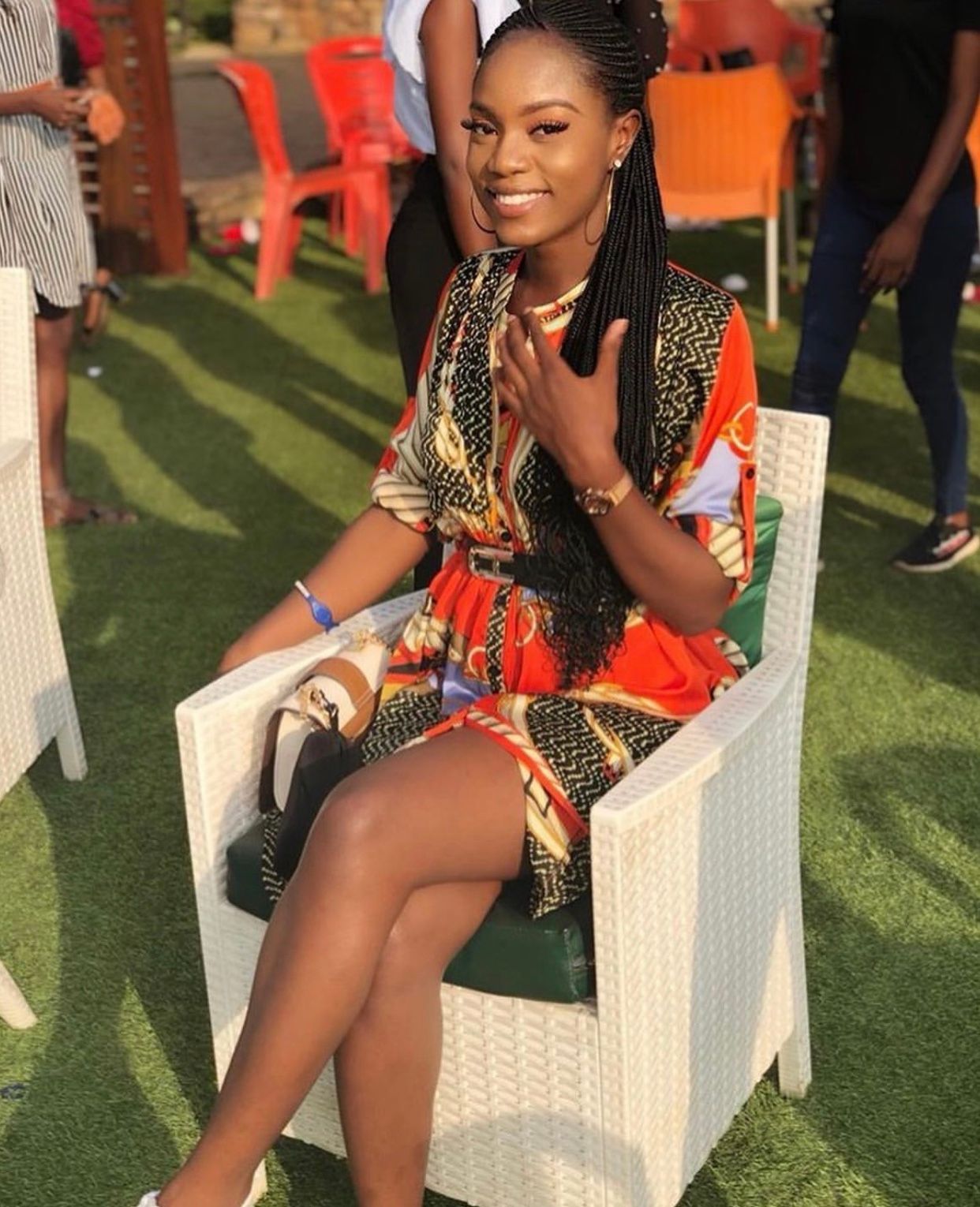 Summer days print style dress image