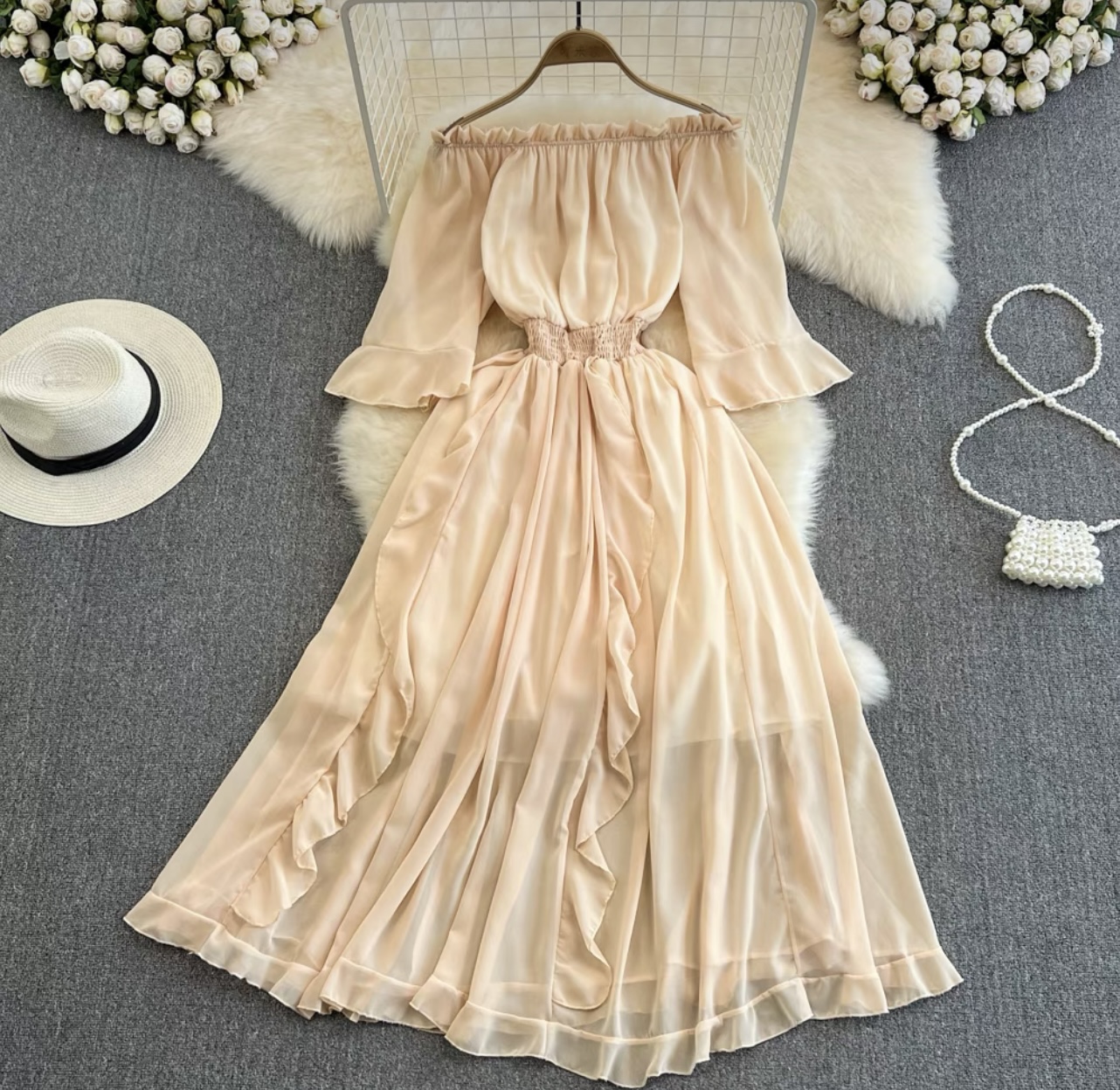 Special moments ruffle dress CD109 image