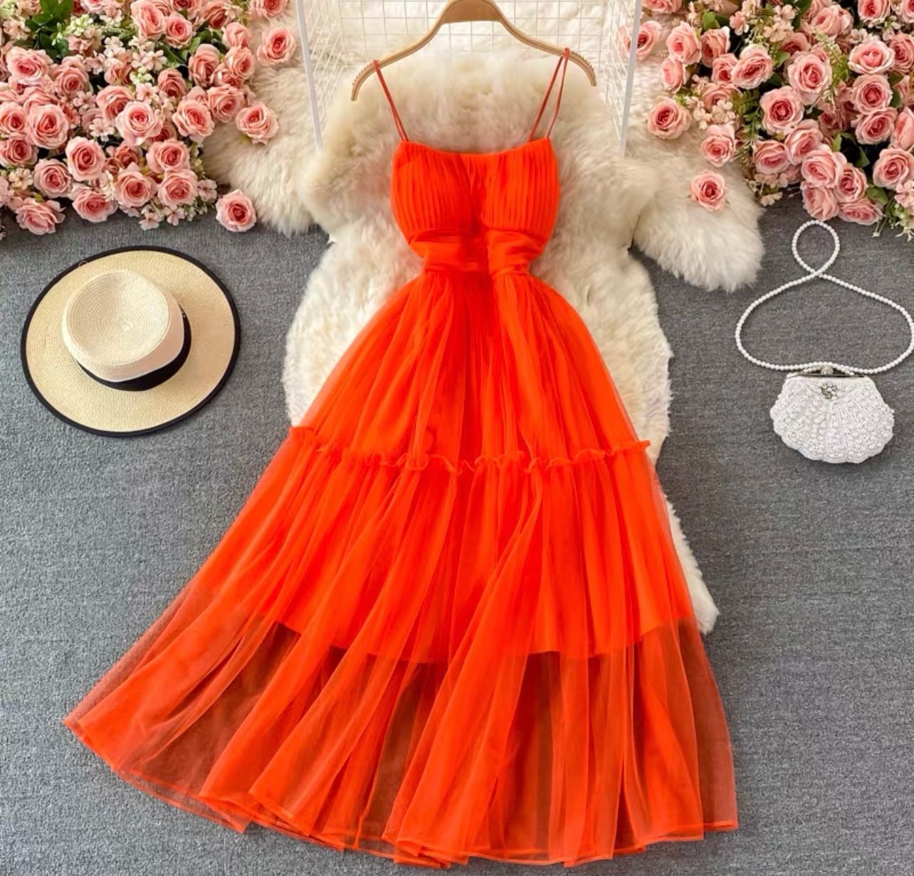 Milkshake party ruffle dress CD40 image