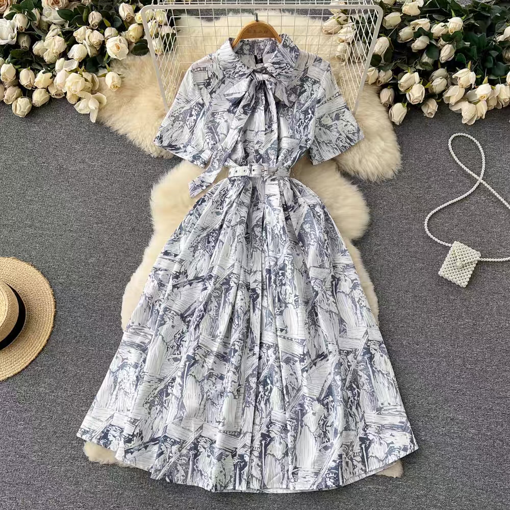 Soulmate print dress CD126 image